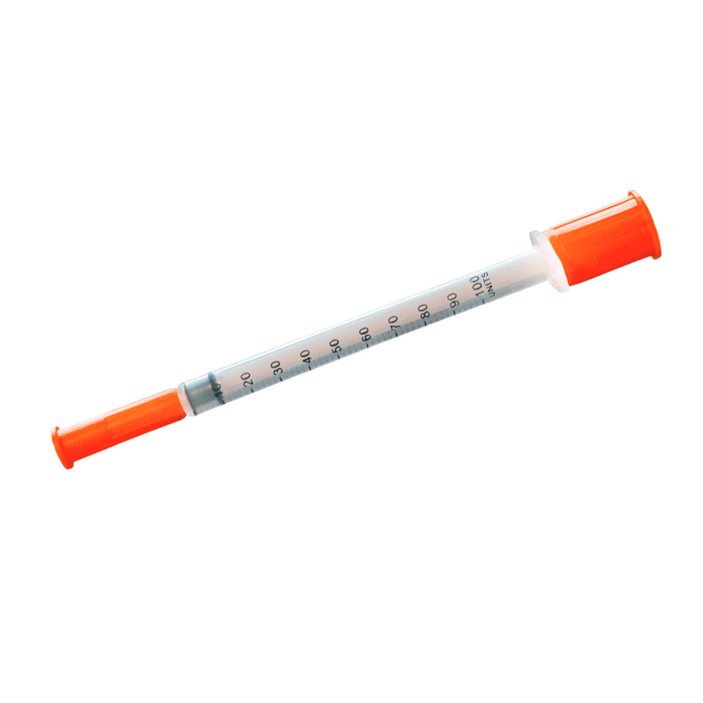 JERINGA 1 ML INSULINA TAPA NARANJA (S/M)