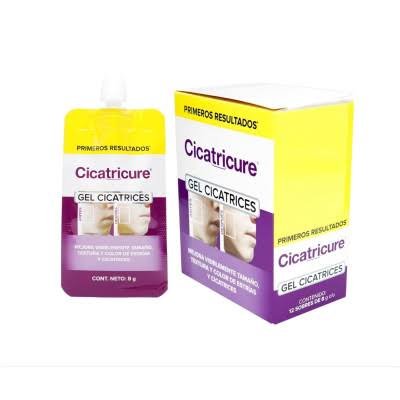 CICATRICURE GEL CAJA X 12 SOBRES X 8 GR