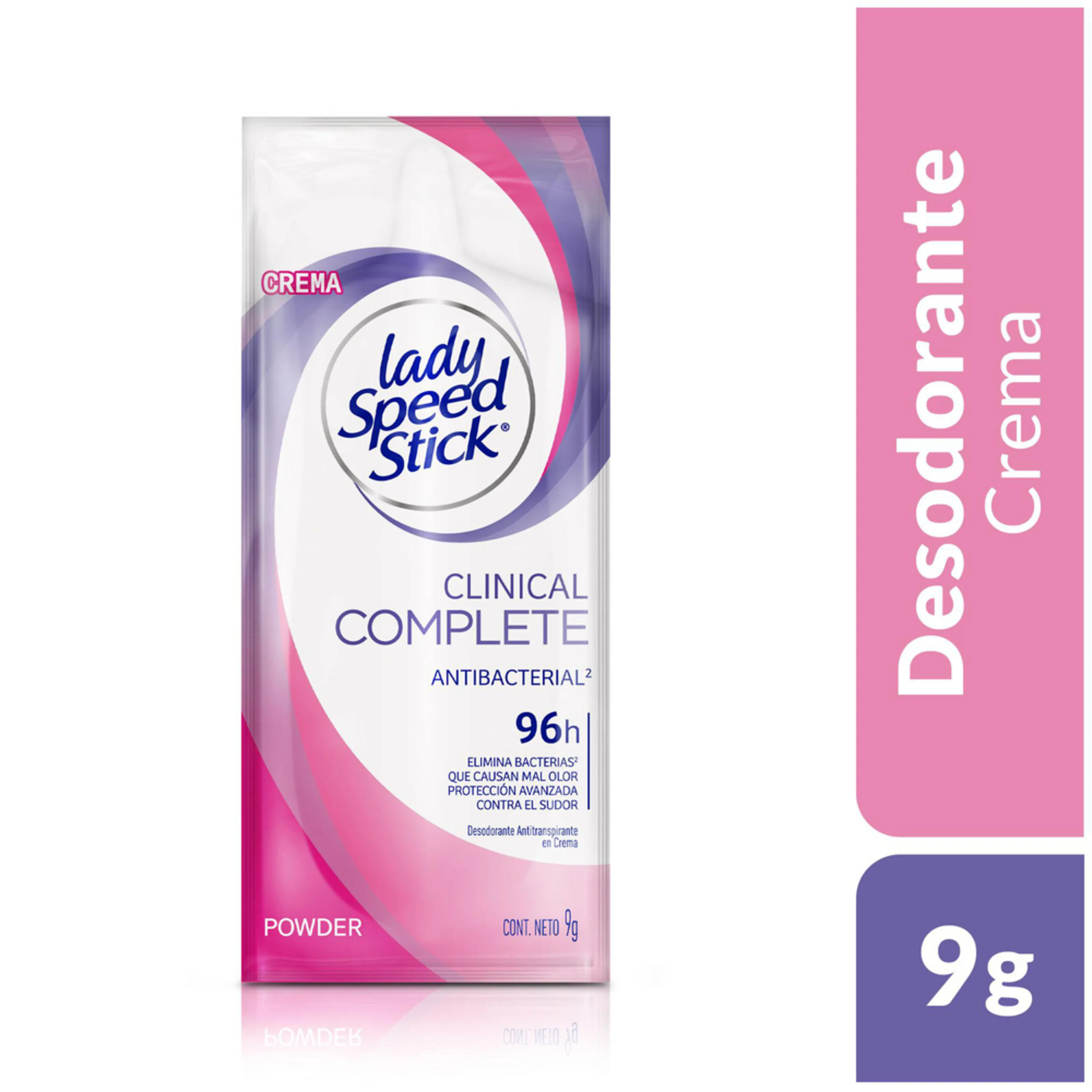LADY SPEED STICK CLINICAL COMPLETE 72 H CAJA X 20 SOBRES X 9 GR
