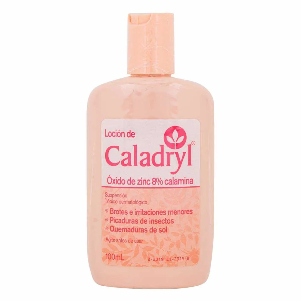 LOCION  CALADRYL TOPICA CON OXIDO DE ZINC 8 % FRASCO X 100 ML