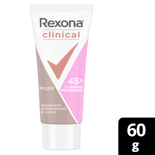 DESODORANTE REXONA WOMEN CLINICAL TUBO X 60 GR