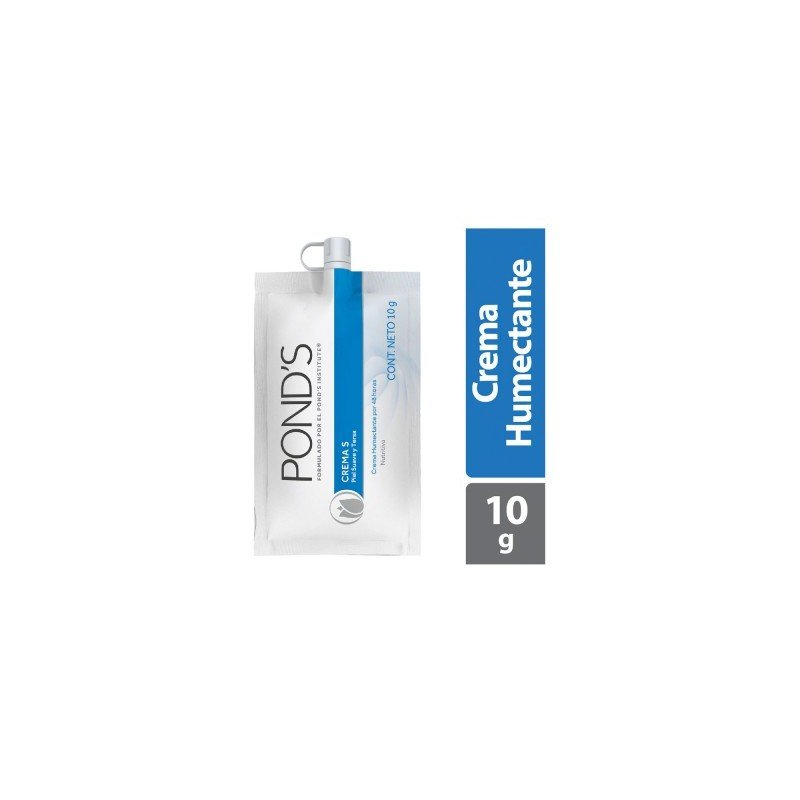 CREMA PONDS CREMAS PIEL SUAVE Y TERSA CAJA X 10 SOBRES X 8,5 GR