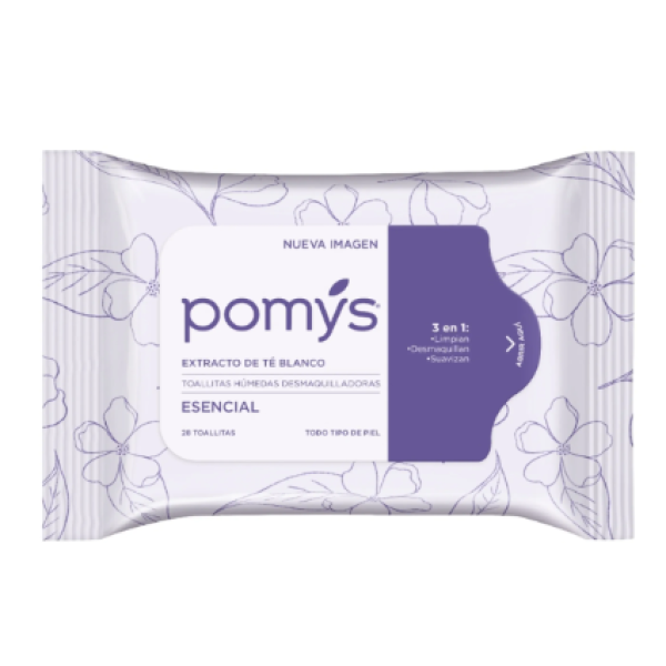 TOALLITAS DESMAQUILLADORAS POMYS 28 TOALLITAS