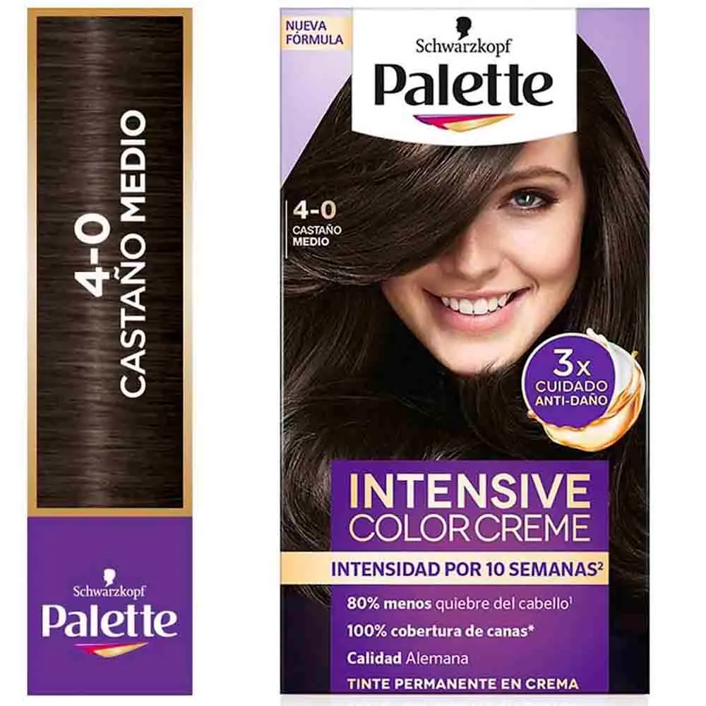 TINTE PALETTE COLOR CASTAÑO MEDIO 4-0