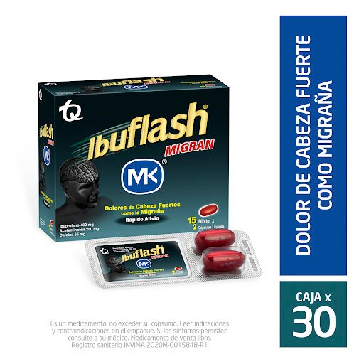IBUFLASH MIGRAM CAJA X 30 CAPSULAS LIQUIDAS (MK)