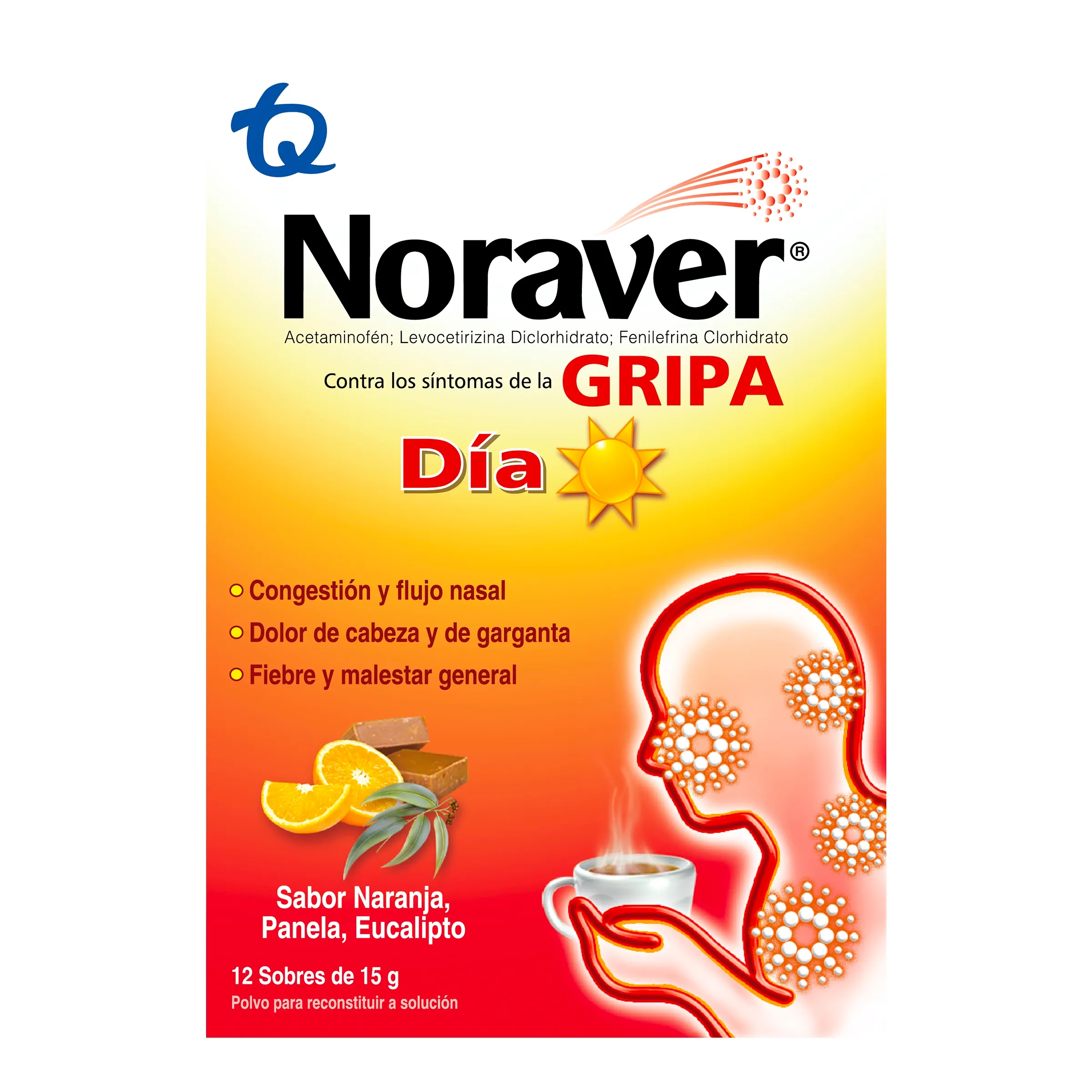 NORAVER DIA BEBIDA CALIENTE CAJA X 12 SOBRES X 15 GR (TQ)