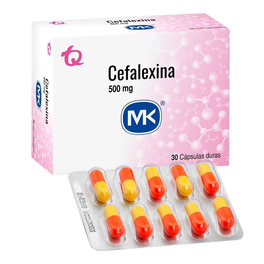 CEFALEXINA 500 MG CAJA X 30 CAPSULAS (MK)