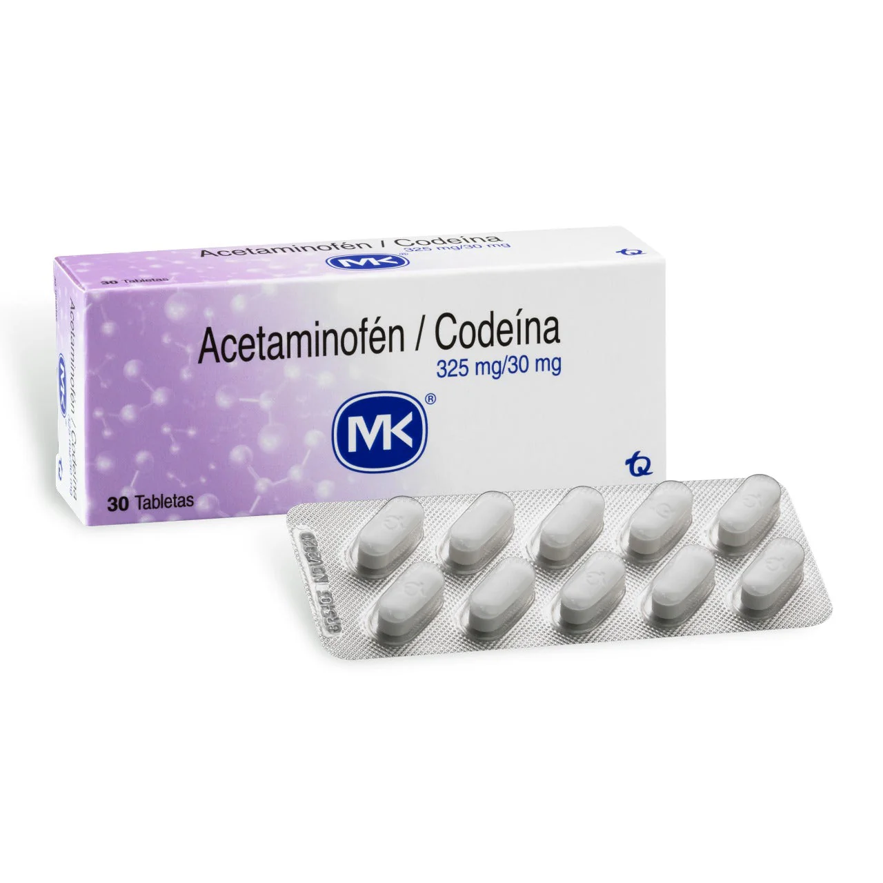 ACETAMINOFEN CODEINA 325MG / 30MG CAJA X 30 TABLETAS (MK)