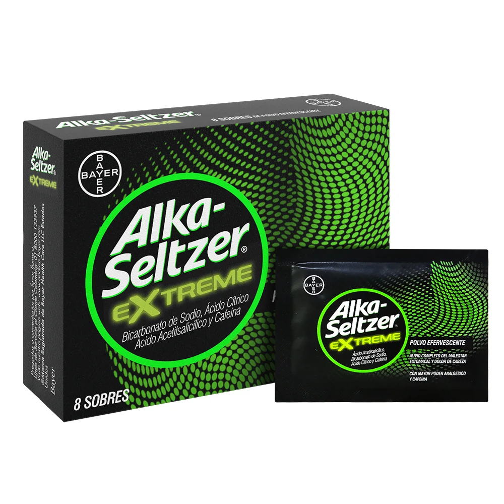 ALKA SELTZER EXTREME POLVO EFERVESCENTE CAJA X 20 SOBRES X 3340 MG