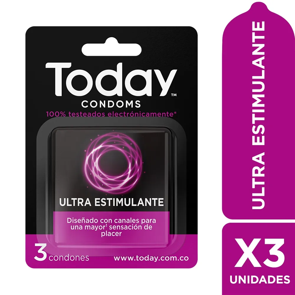 PRESERVATIVO TODAY ULTRA ESTIMULANTE CAJA X 3 UND