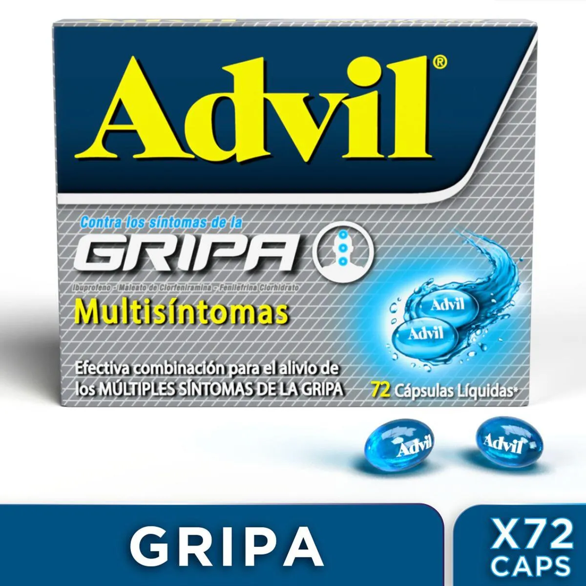 ADVIL GRIPA CAJA X 72 CAPSULA (HALEON)