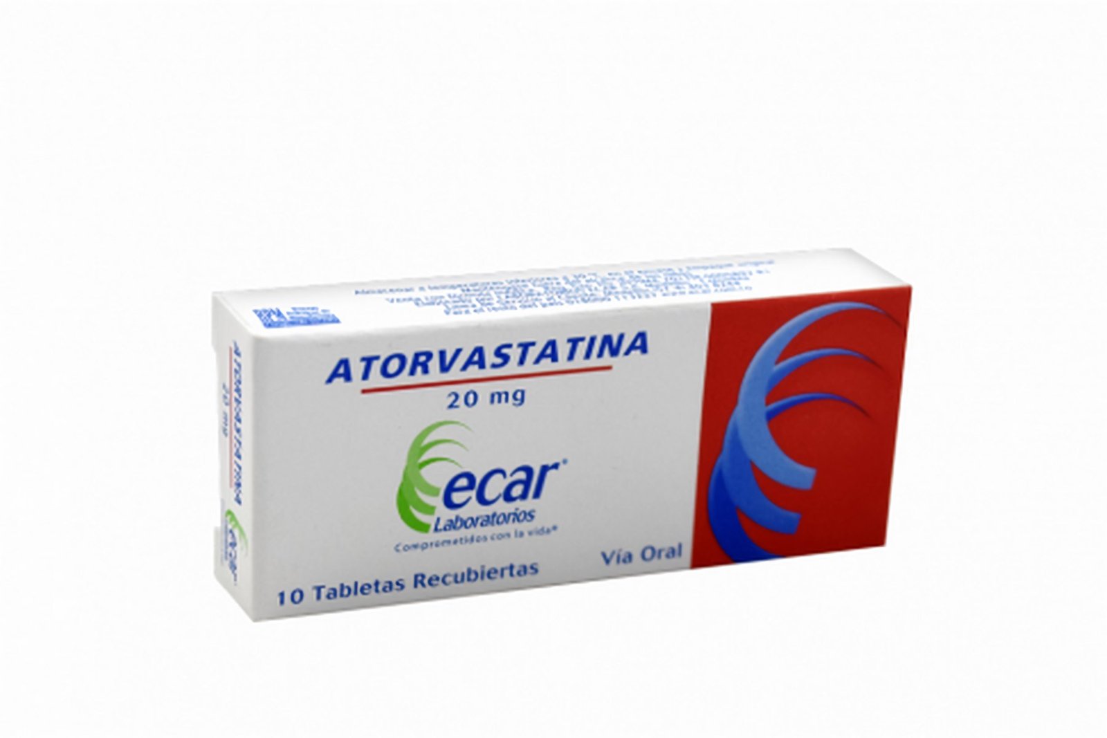 ATORVASTATINA 20 MG CAJA X 10 TABLETAS (ECAR)