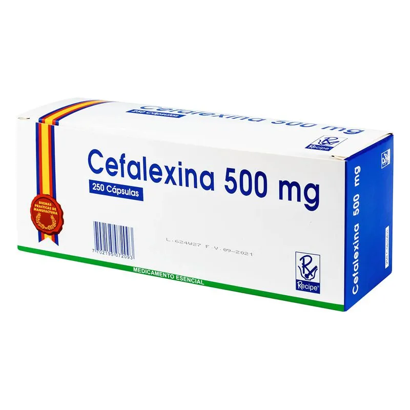 CEFALEXINA 500 MG CAJA X 250 CAPSULAS (RECIPE)