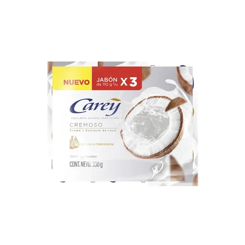 JABON CAREY CREMOSO HIDRATANTE COCO X 110G