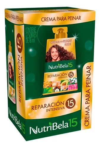 NUTRIBELA 15 CREMA PARA PEINAR REPARACION INTENSIVA SOBRE X 18 ML