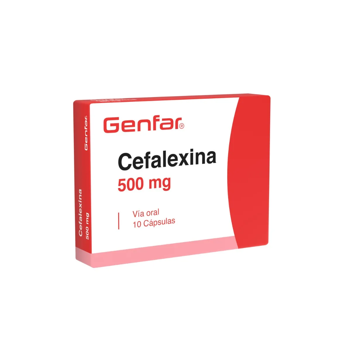 CEFALEXINA 500 MG CAJA X 10 CAPSULAS (GENFAR)