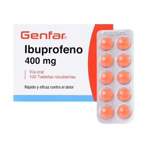 IBUPROFENO 400 MG CAJA X 100 TABLETAS (GENFAR)