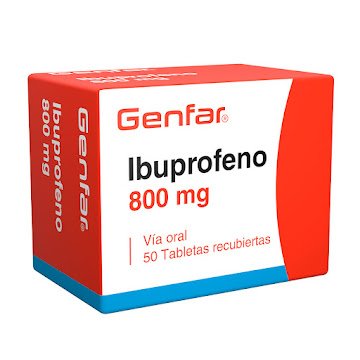IBUPROFENO 800 MG CAJA X 50 TABLETAS (GENFAR)