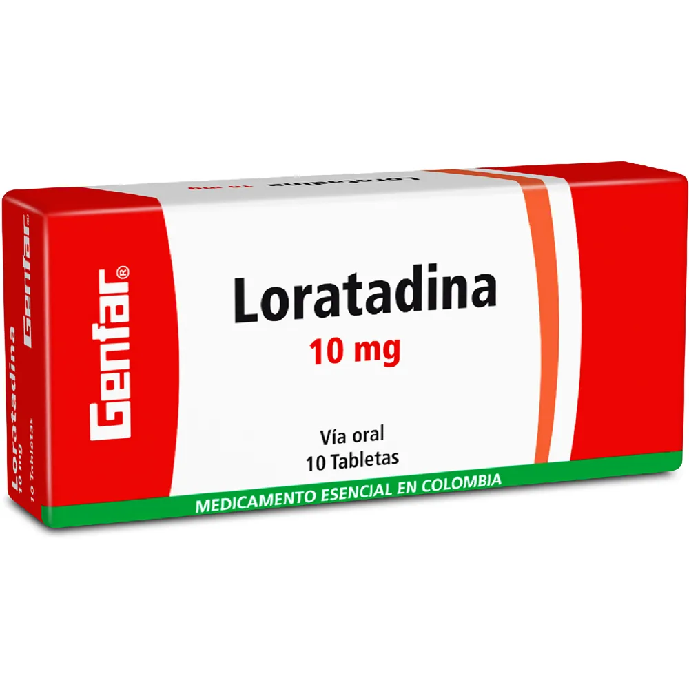 LORATADINA 10 MG CAJA X 10 TABLETAS (GENFAR)