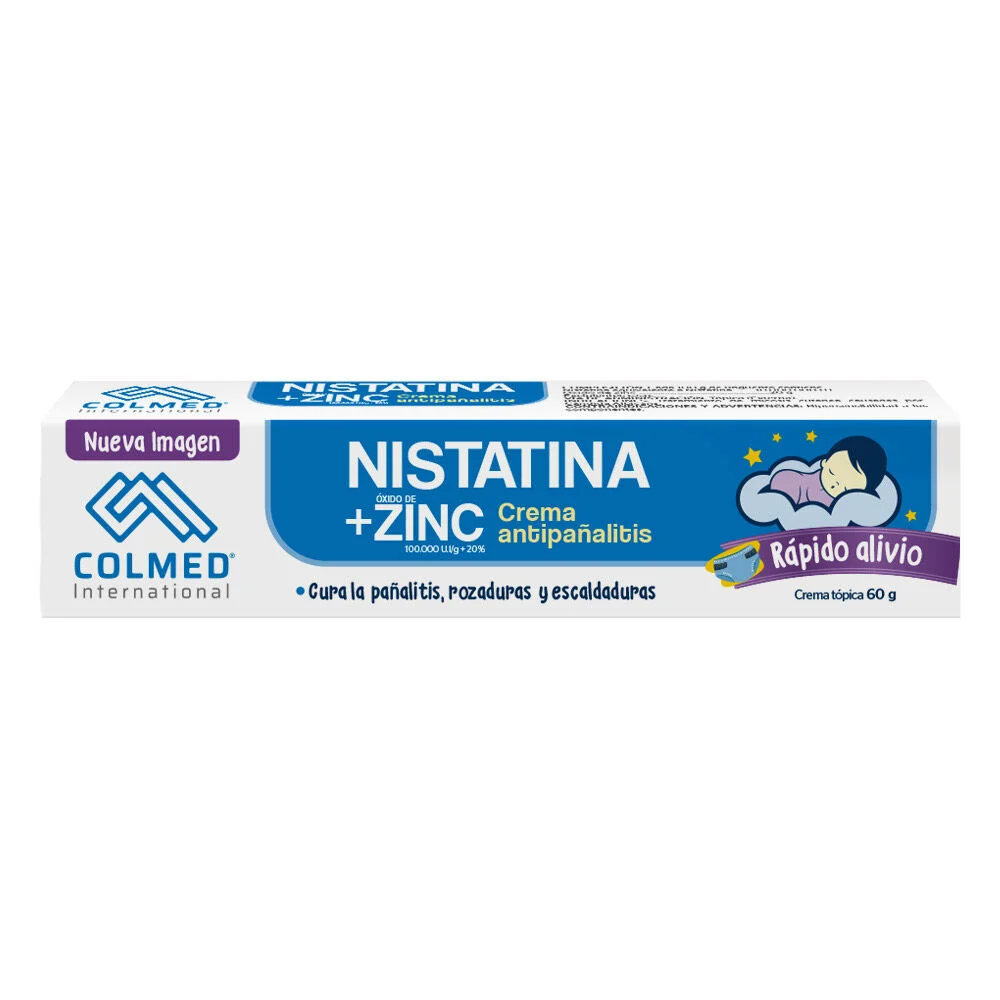 NISTATINA + ZINC CREMA ANTIPAÑALITIS # TUBO X 60 GR