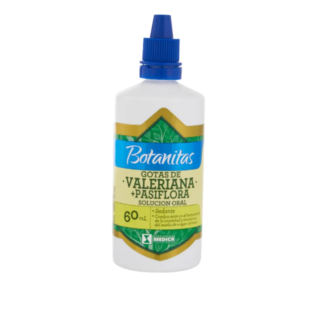 GOTAS DE VALERIANA+PASIFLORA SOLUCION ORAL FRASCO X 60 ML (BOTANITAS)