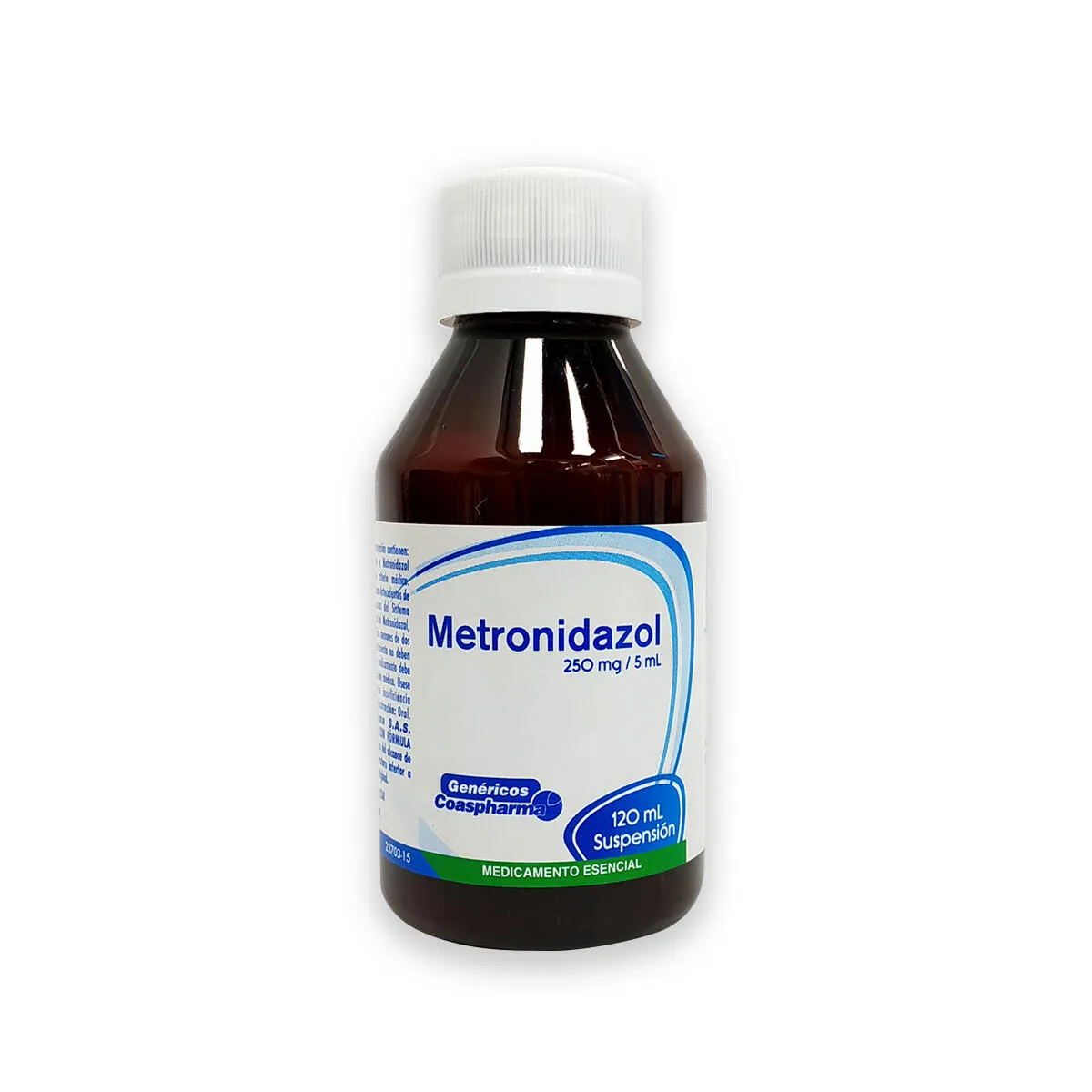 METRONIDAZOL SUSPENSION 250MG/5ML FRASCO X 120 ML (COASPHARMA)