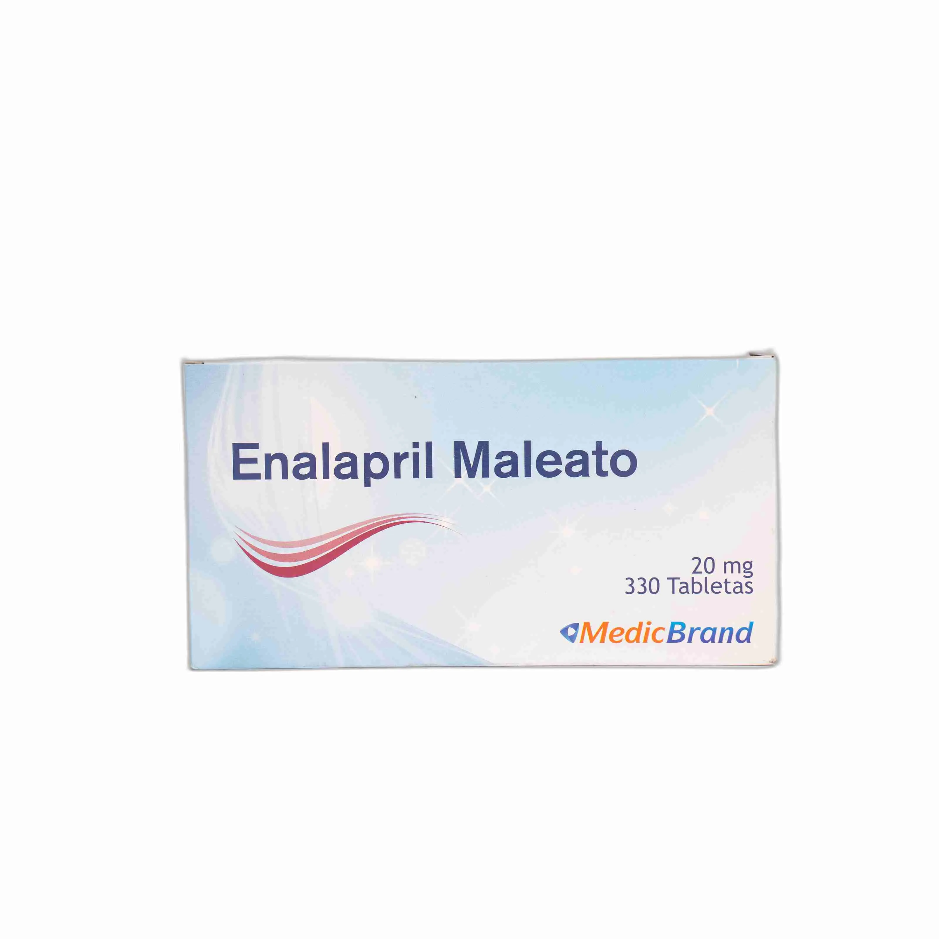 ENALAPRIL MALEATO 20 MG CAJA X 330 TABLETAS (MEDIC BRAND)