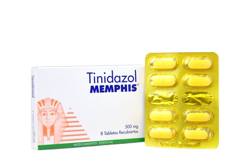 TINIDAZOL 500MG CAJA X 8 TABLETAS RECUBIERTAS (MEMPHIS)