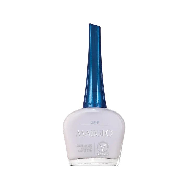 ESMALTE MASGLO COLOR NIEVE FRASCO X 135 ML