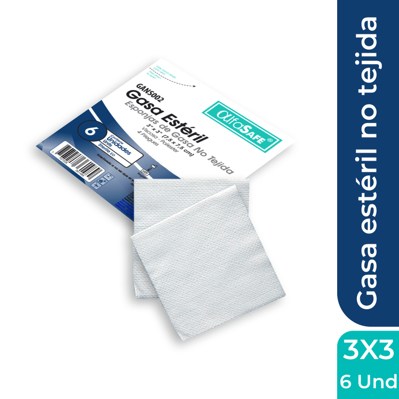 GASA ESTERIL 3X3 (7.5 X 7.5) CM CAJA X 50 SOBRES X 5 UND (S/M)