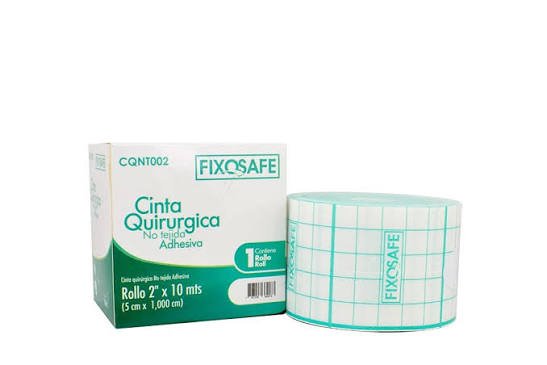 CINTA QUIRURGICA NO TEJIDA ADHESIVA 2X10 MTS ( FIXOSAFE )