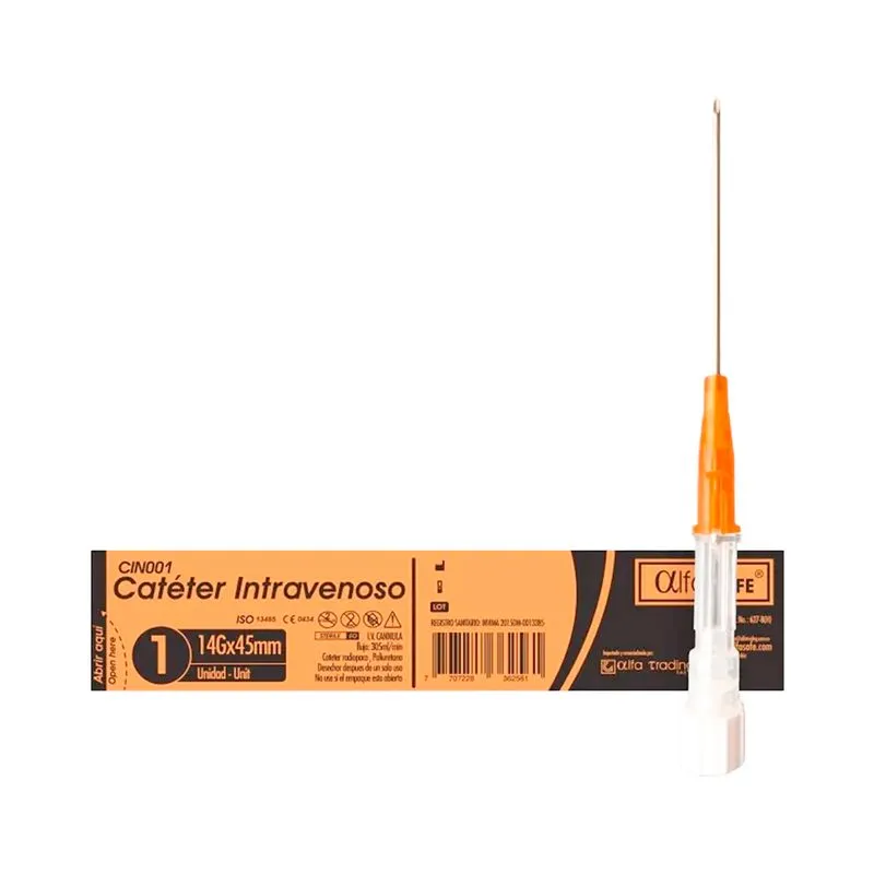 CATETER YELCO Nº 14 NARANJA