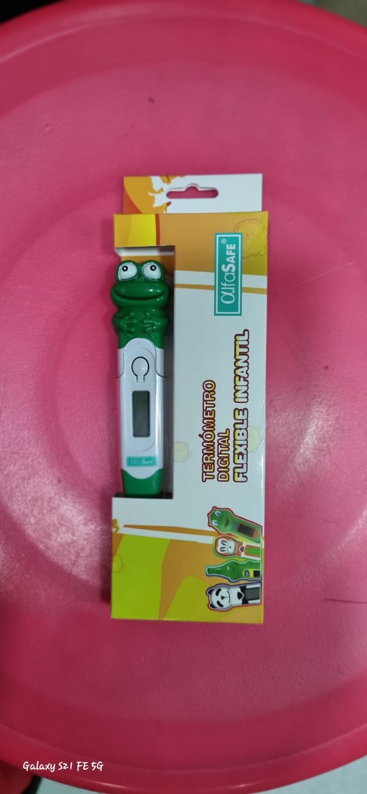 TERMOMETRO DIGITAL FLEXIBLE INFANTIL RANA (ALFASAFE)