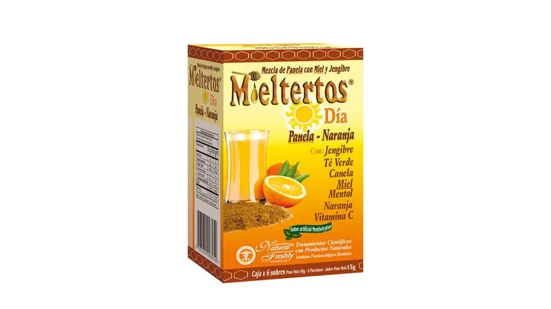 MIELTERTOS DIA BEBIDA CALIENTE PANELA/NARANJA CAJA X 6 SOBRES