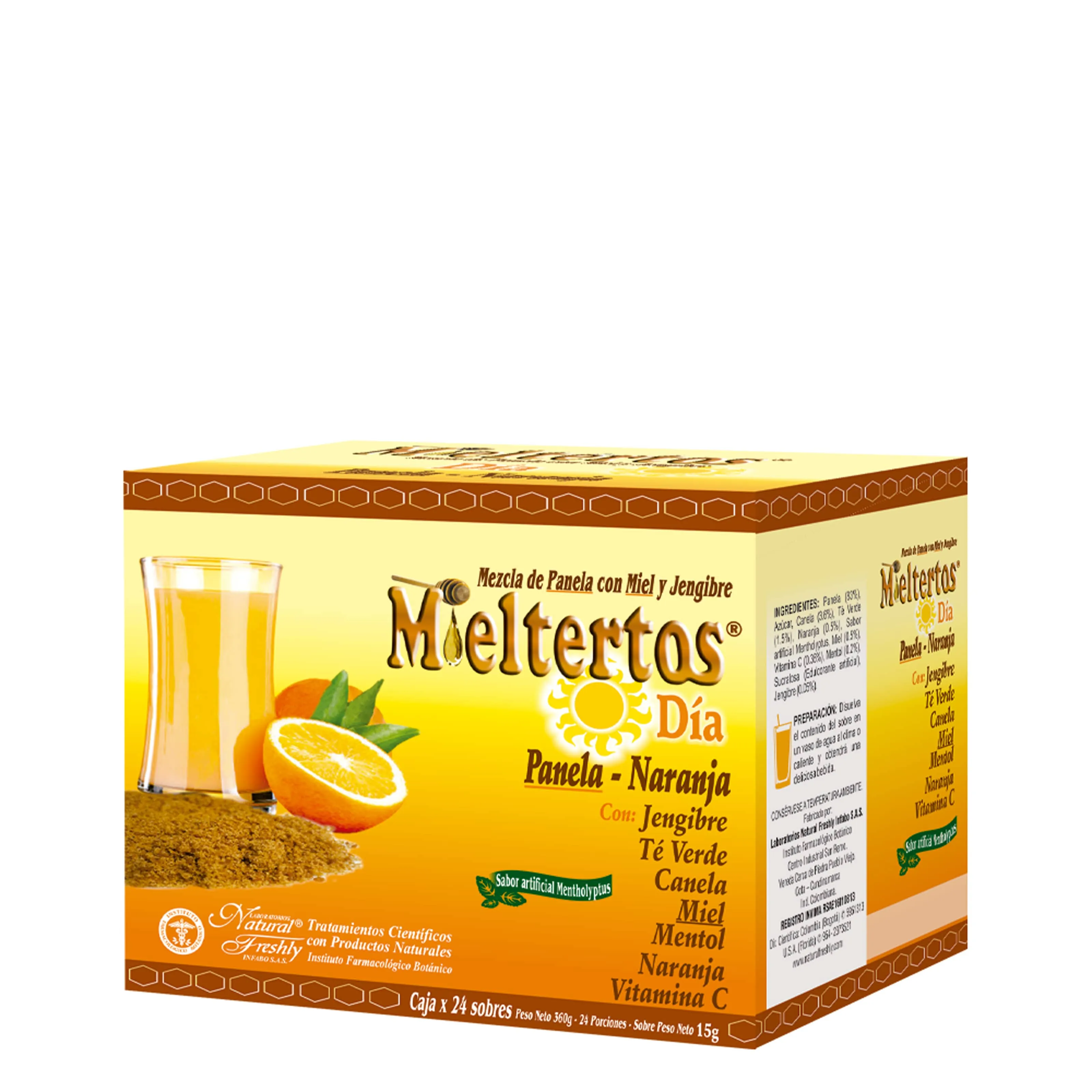 MIELTERTOS DIA BEBIDA CALIENTE CAJA X 24 SOBRES (NATURAL FRESHLY)