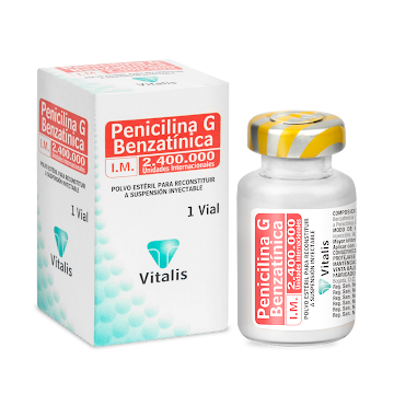 PENICILINA G BENZATINICA 2.400.000 UI SOLUCION INYECTABLE X 1 AMPOLLA