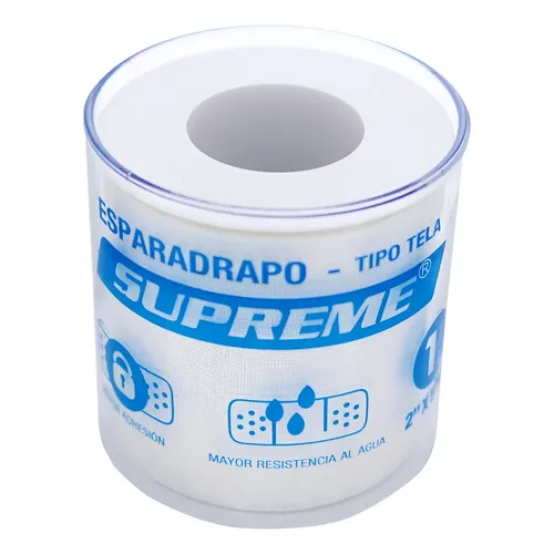 ESPARADRAPO TIPO TELA COLOR BLANCO 2X5" YD (SUPREME)