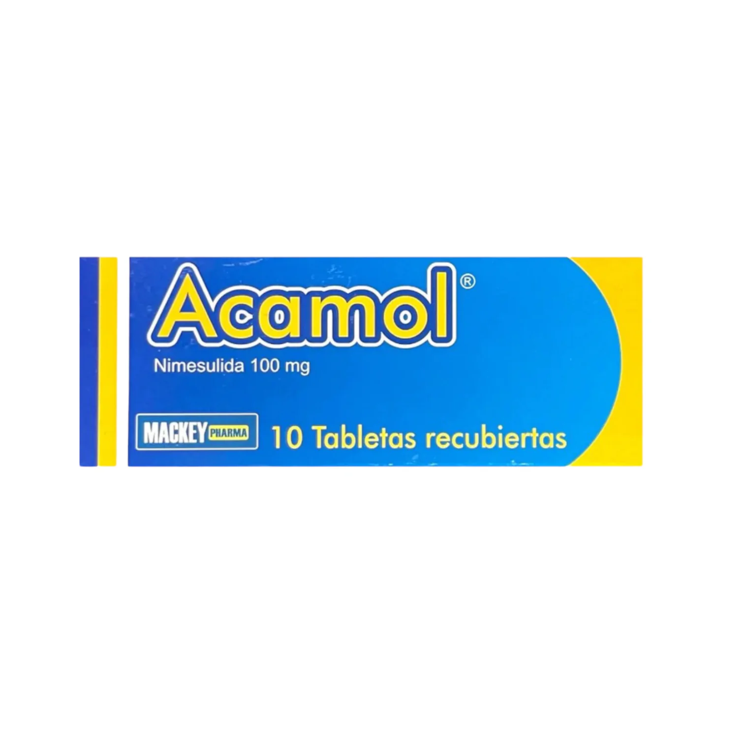ACAMOL 100 MG CAJA X 10 TABLETAS RECUBIERTAS
