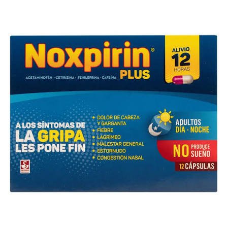 NOXPIRIN PLUS CAJA X 12  CAPSULAS (SIEGFRIED)
