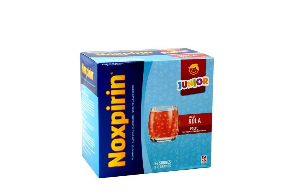NOXPIRIN JUNIOR BEBIDA CALIENTE CAJA X 24 SOBRES (SIEGFRIED)