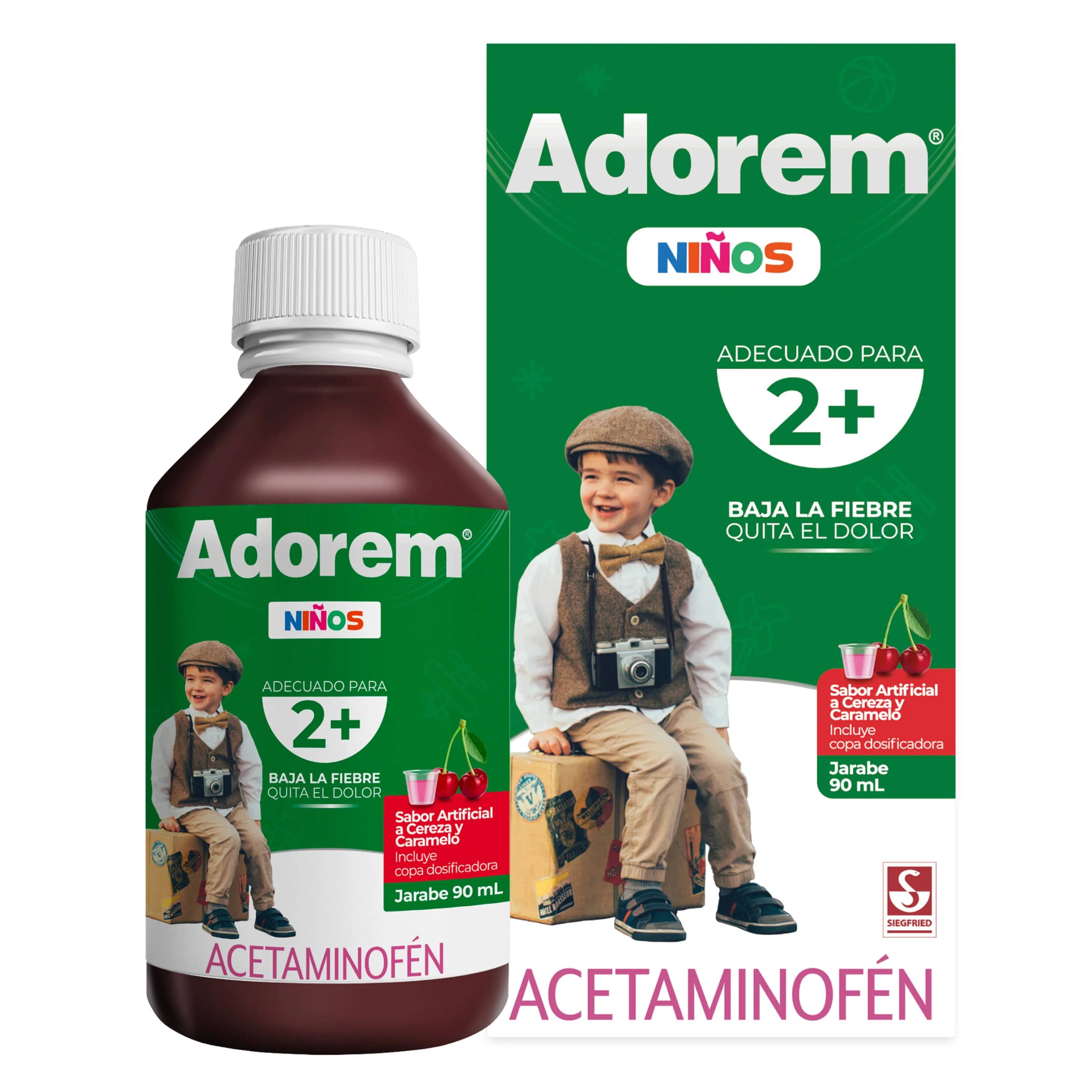 ADOREM NINOS 2+ 160MG/5ML FRASCO X 90 ML (SEGFRIED)