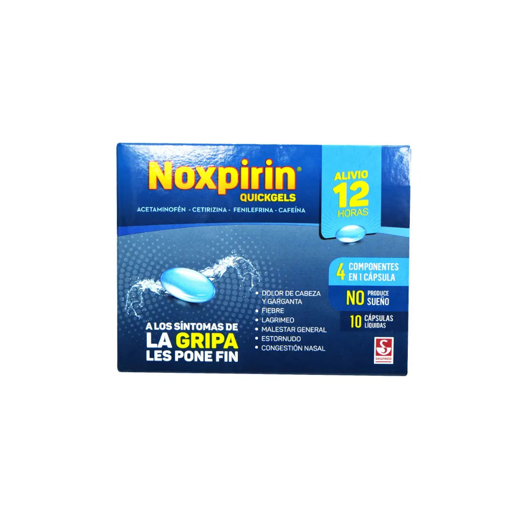 NOXPIRIN CAJA X 10 CAPSULAS LIQUIDAS