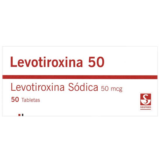 LEVOTIROXINA  50 MCG CAJA X 300 TABLETAS # ( SIEGFRIED