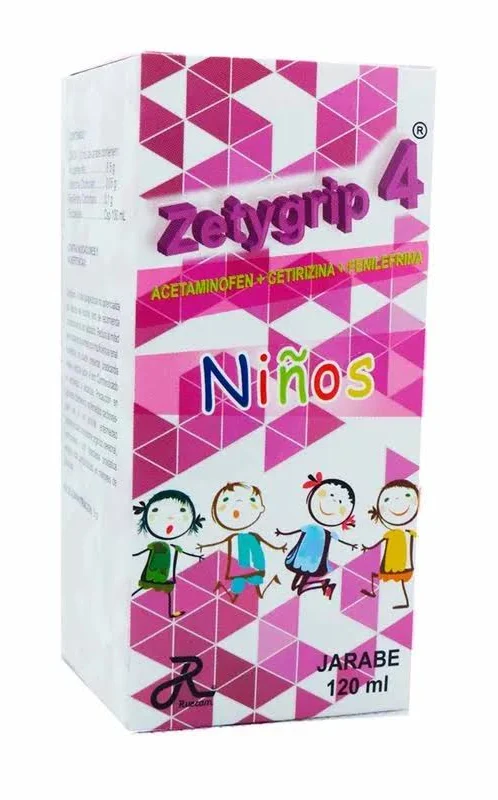 ZETYGRIP 4 NIÑOS JARABE FRASCO X 120 ML