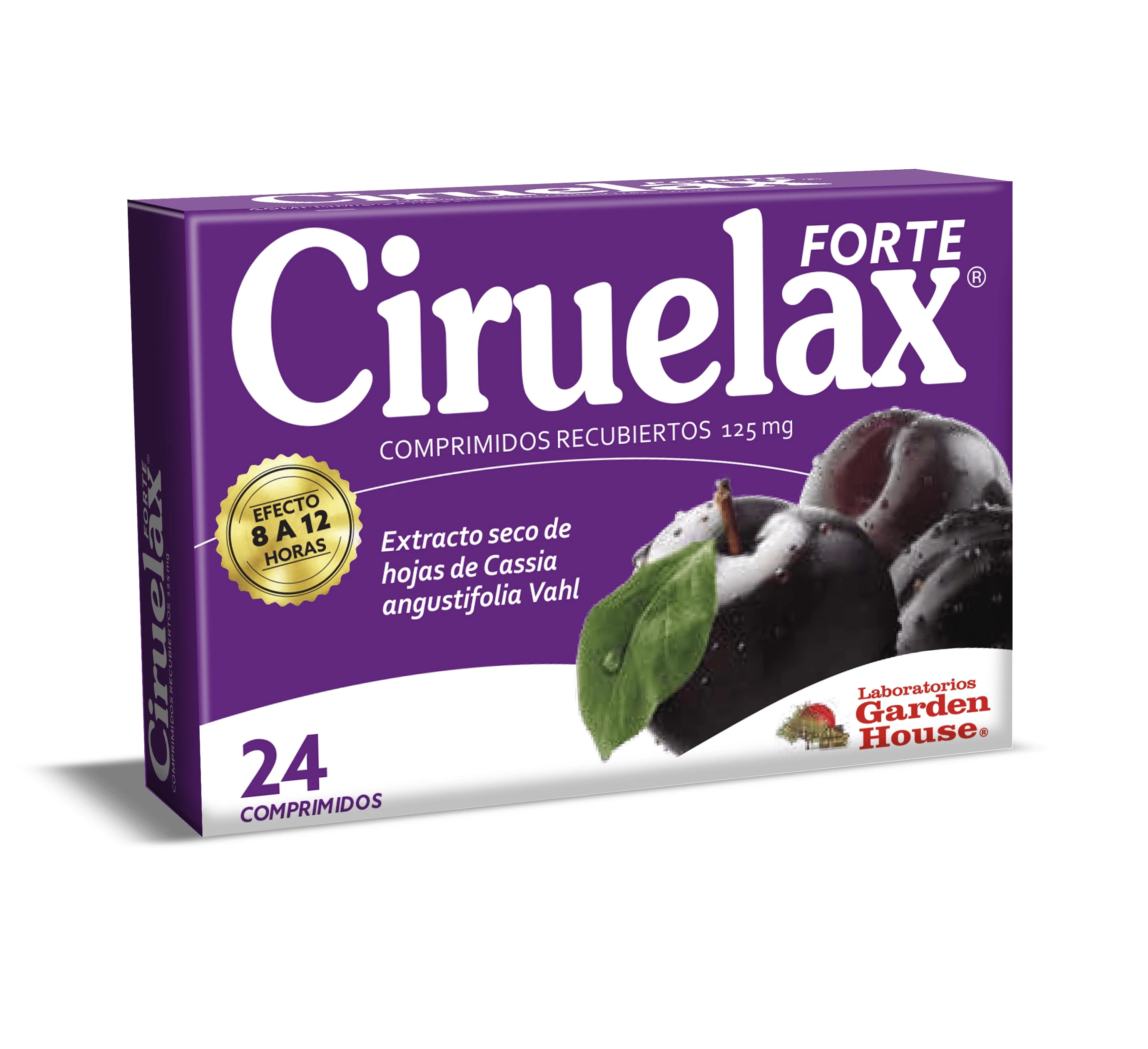 CIRUELAX FORTE 125MG CAJA X 24 COMP (GARDEN HOUSE)