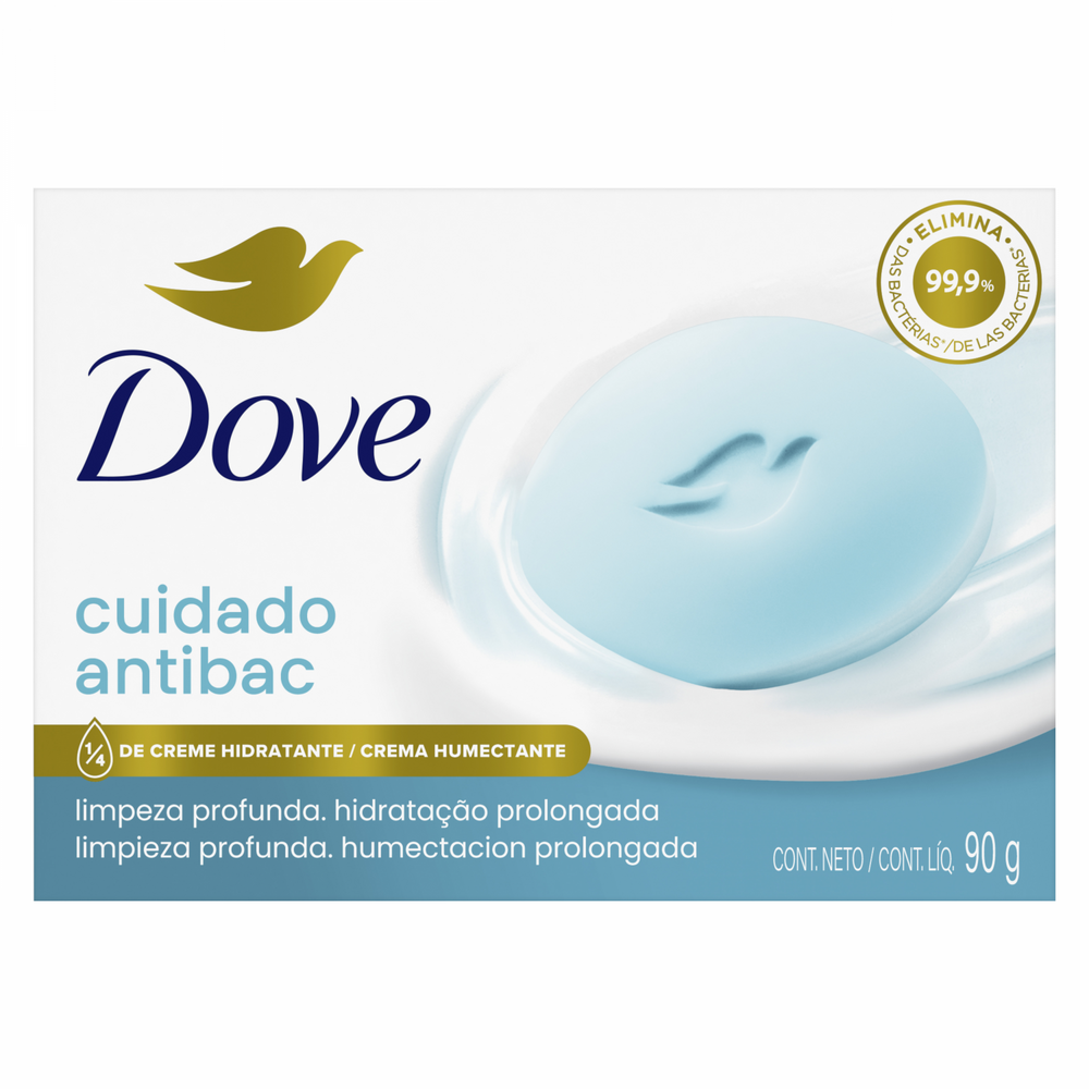 JABON DOVE CUIDADO ANTIBACTERIAL X 90 GR