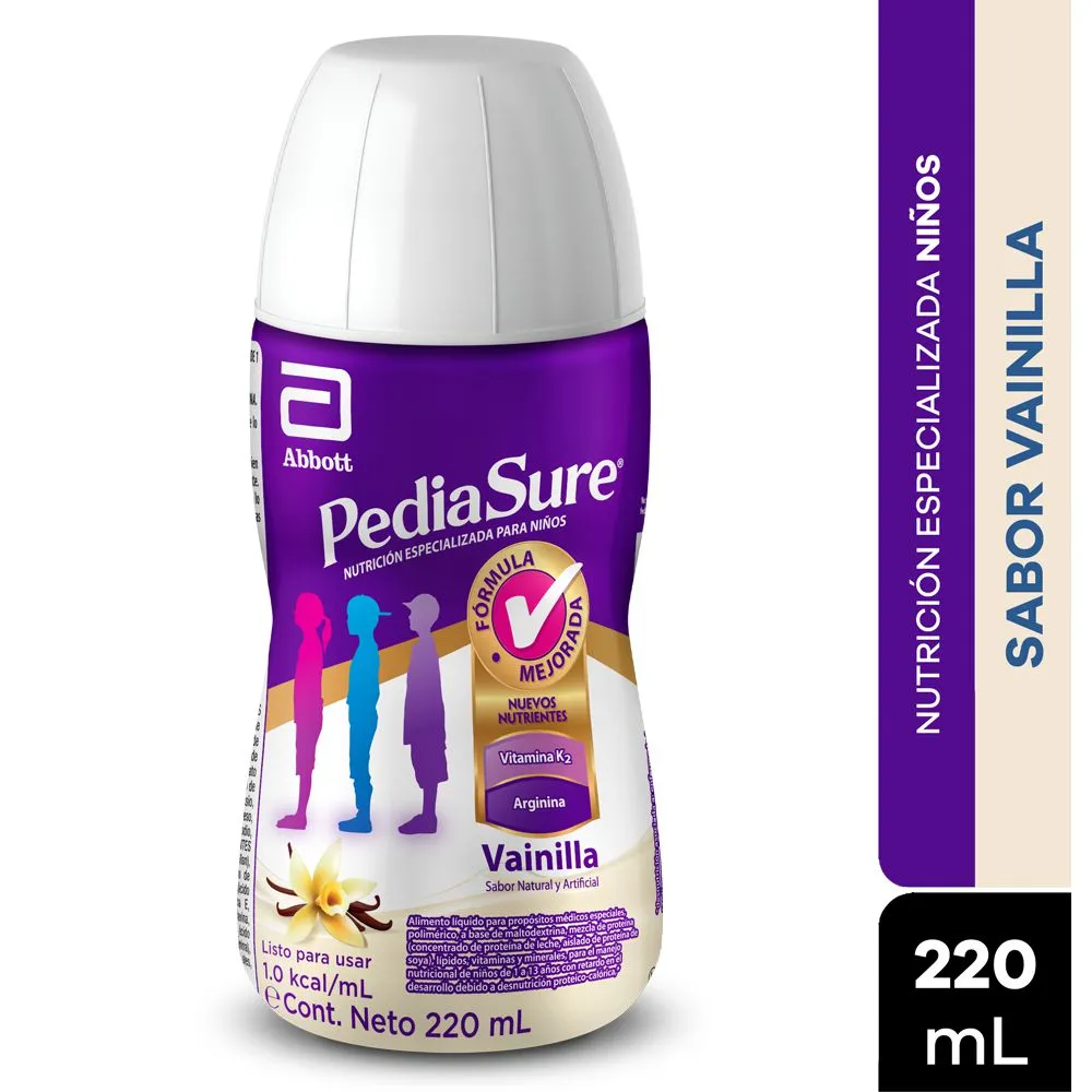 PEDIASURE VAINILLA LIQUIDA FRASCO X 220 ML